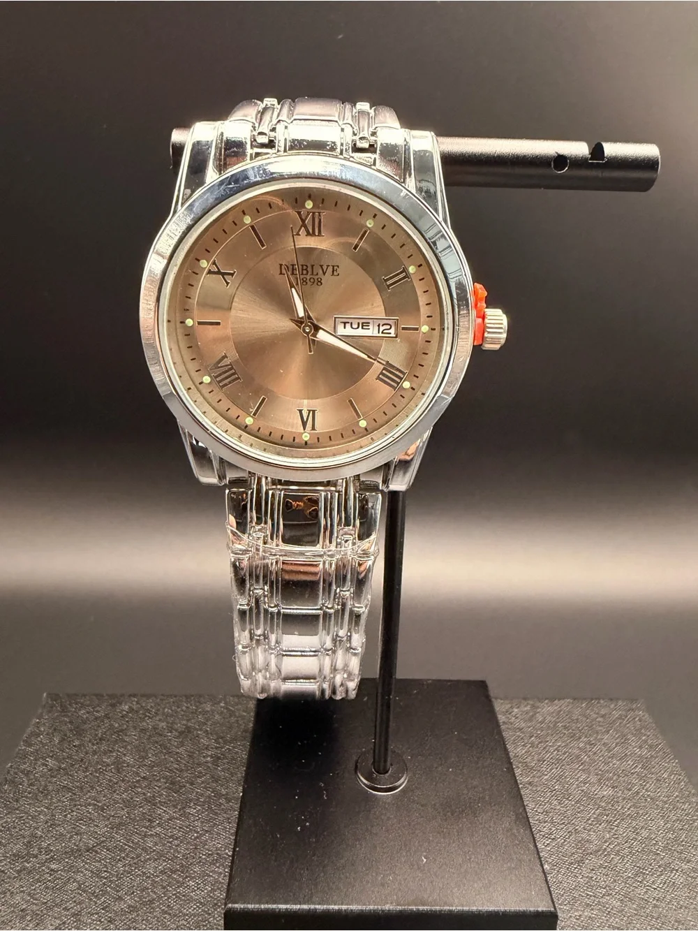 DEBLVE 1898 Men’s Silver Mechanical Watch – Stainless Steel